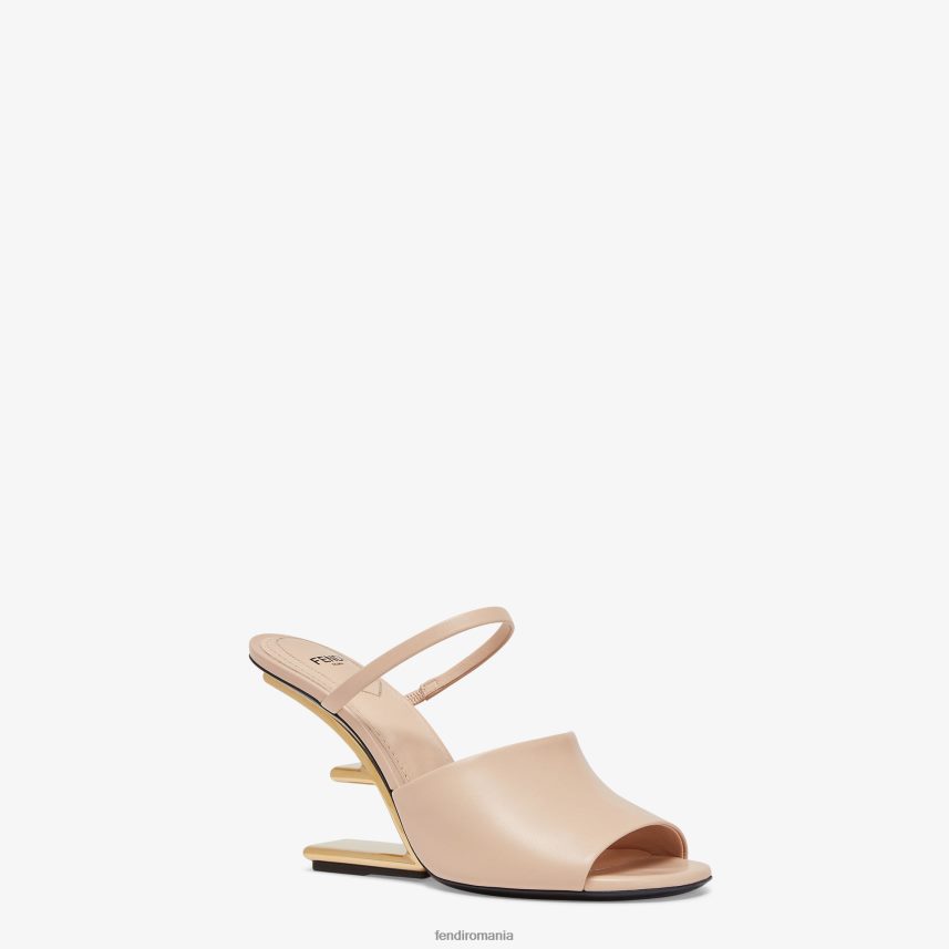 sandale din piele cu toc roz Fendi femei încălţăminte 86084L1279