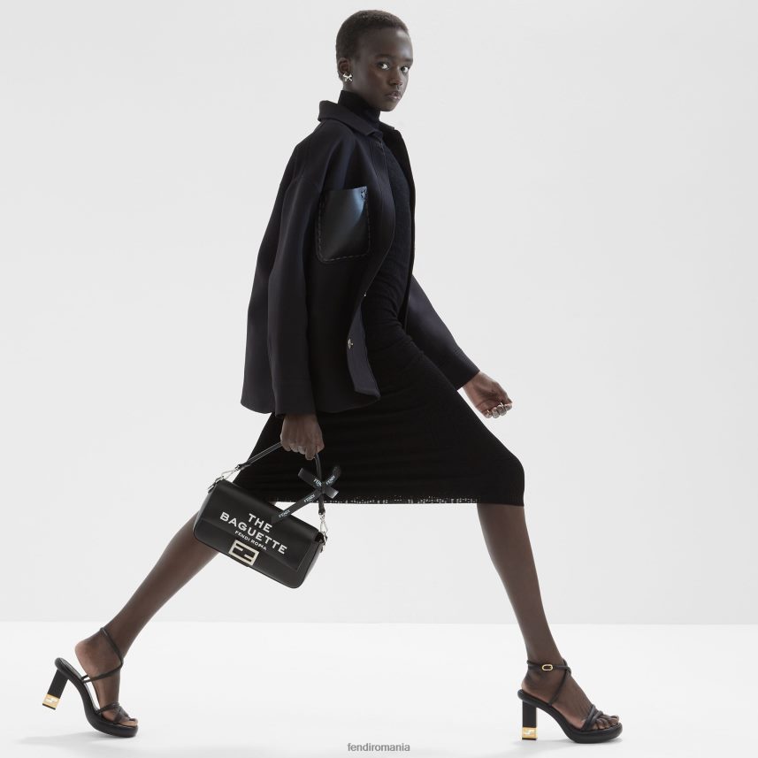 sandale din piele nappa negru Fendi femei încălţăminte 86084L1296