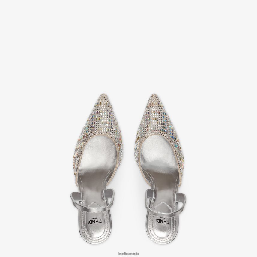 strasuri cu toc înalt argint Fendi femei încălţăminte 86084L1317