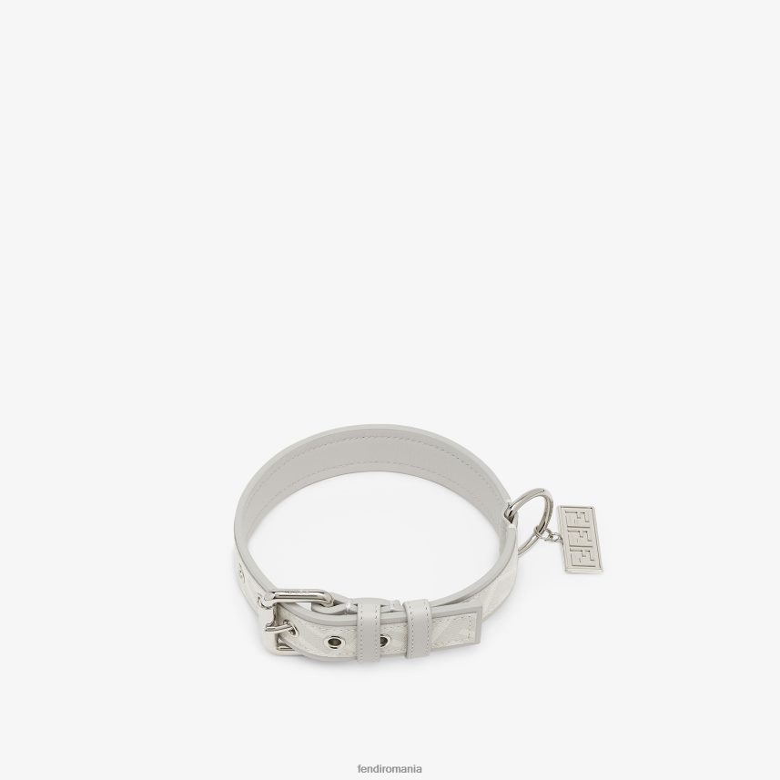 guler din material textil alb Fendi bărbați accesorii 86084L333