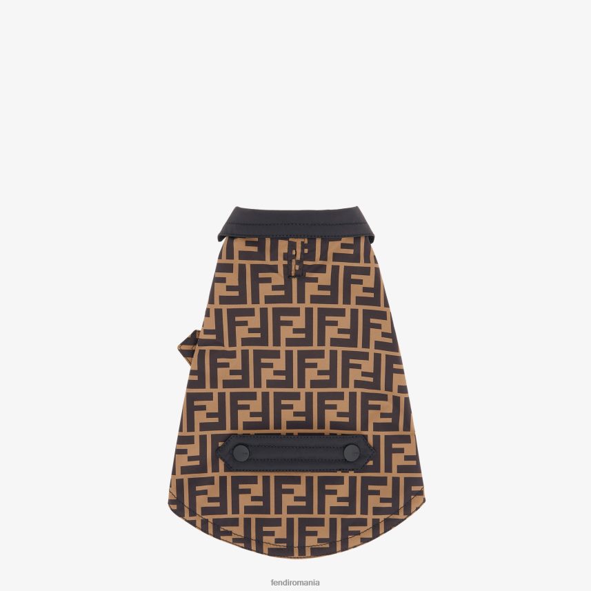 palton pentru câini din nailon ff maro Fendi bărbați accesorii 86084L452