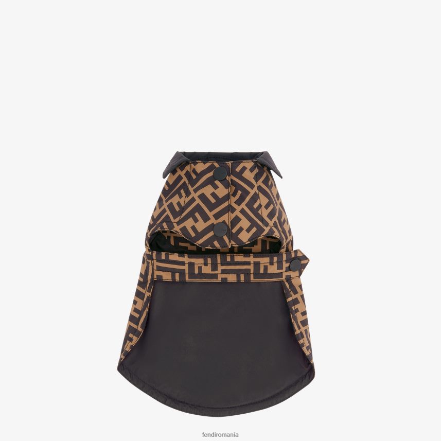 palton pentru câini din nailon ff maro Fendi bărbați accesorii 86084L452