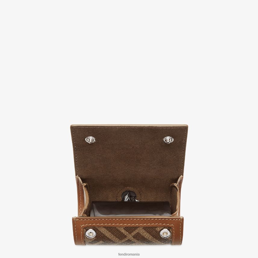 suport pentru geanta din stofa maro Fendi bărbați accesorii 86084L478