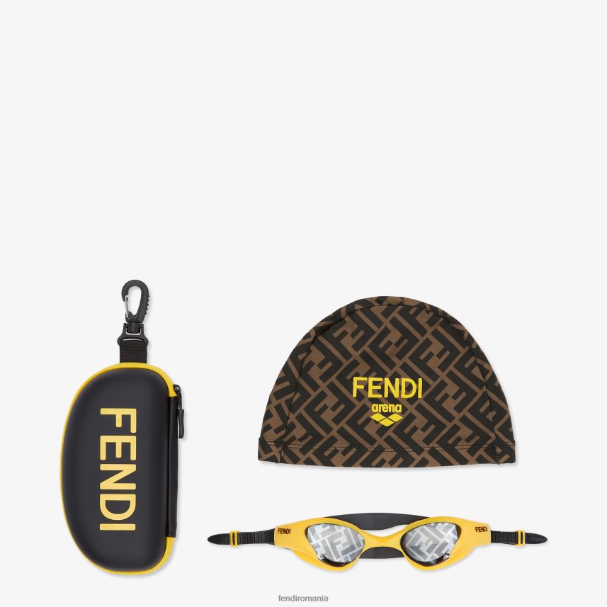 ochelari de înot galben Fendi bărbați accesorii 86084L2570