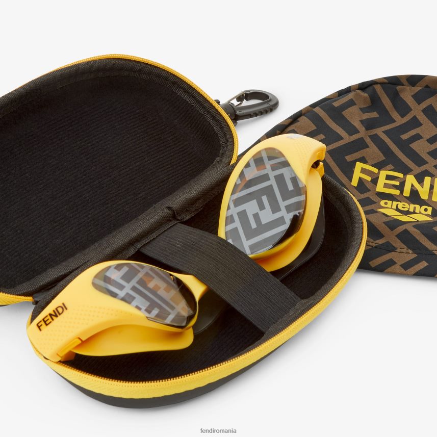ochelari de înot galben Fendi bărbați accesorii 86084L2570
