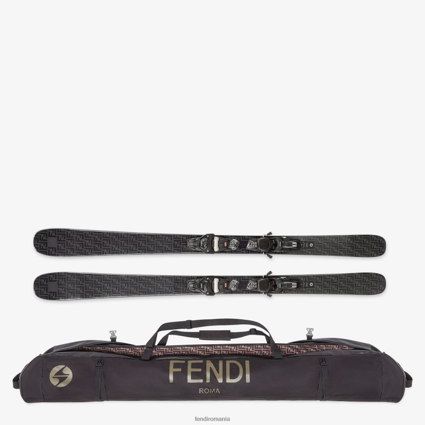 schiuri negru Fendi bărbați accesorii 86084L2207