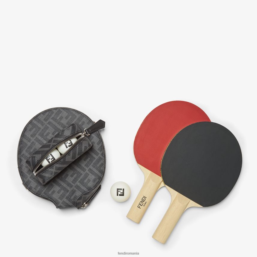 set de tenis de masa din material textil negru Fendi bărbați accesorii 86084L2501