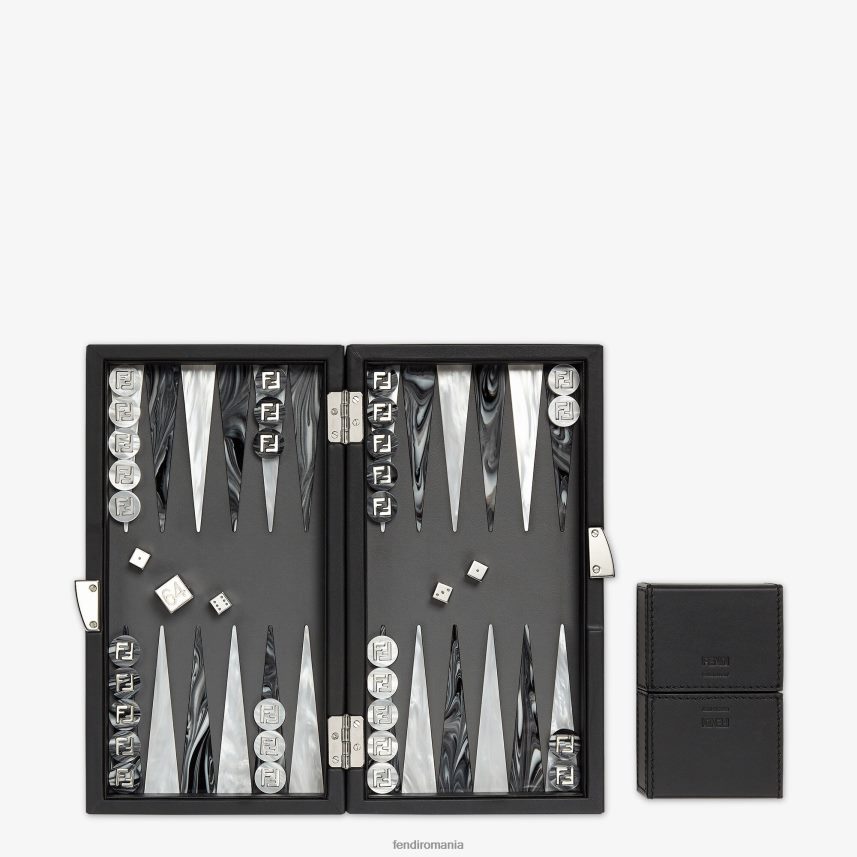 joc de masă din material textil negru Fendi bărbați accesorii 86084L2482