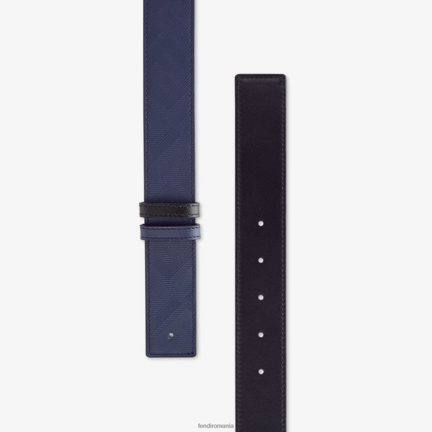 centura reversibila piele umbra albastru Fendi bărbați accesorii 86084L2554