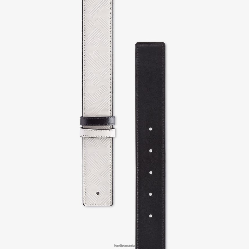 centura reversibila piele umbra gri Fendi bărbați accesorii 86084L2553