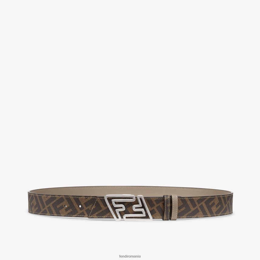 curea reversibilă din piele mai rapidă bej Fendi bărbați accesorii 86084L2449