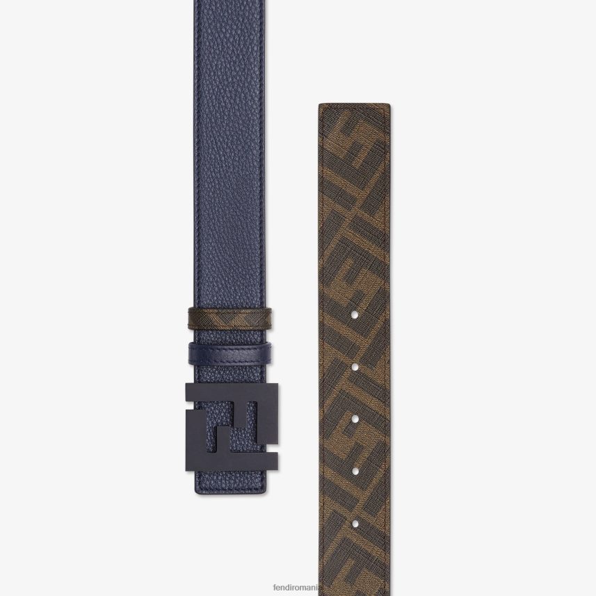 ff centura reversibila din piele albastru Fendi bărbați accesorii 86084L2521