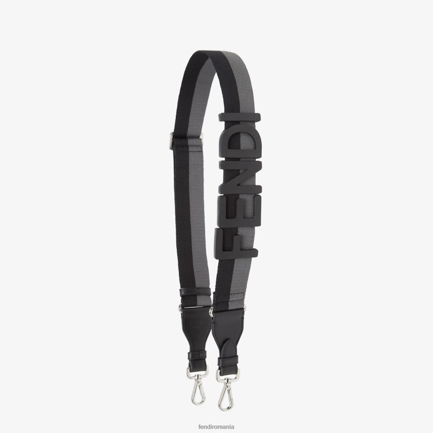 curea de umăr cu panglică negru Fendi bărbați accesorii 86084L2338