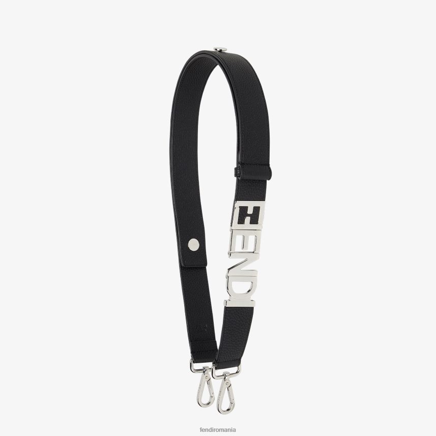curea de umăr din piele negru Fendi bărbați accesorii 86084L2339