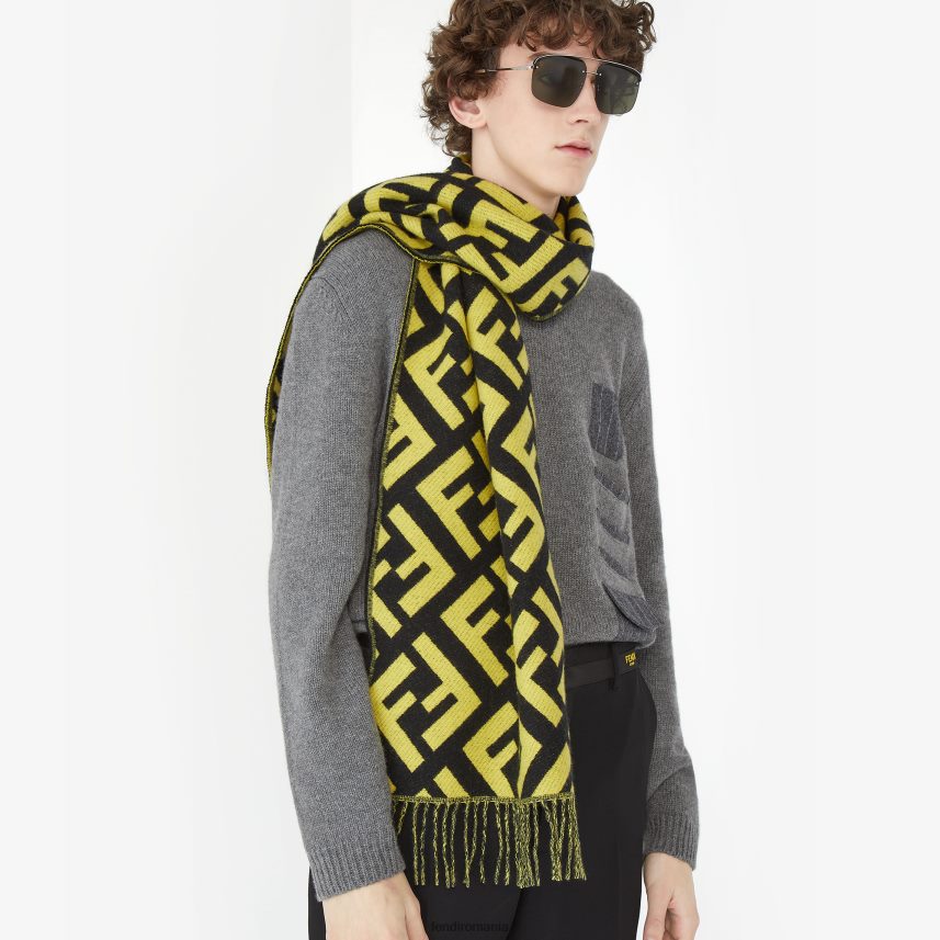eșarfă de cașmir multicolor Fendi bărbați accesorii 86084L2536