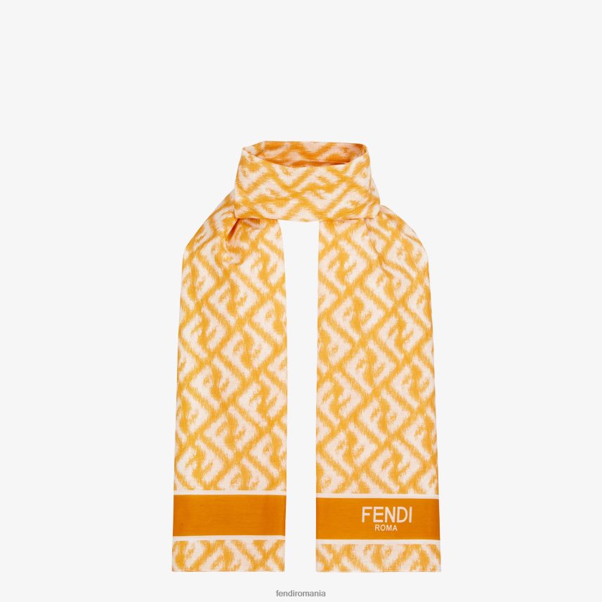 pareo de matase si bumbac multicolor Fendi bărbați accesorii 86084L2076