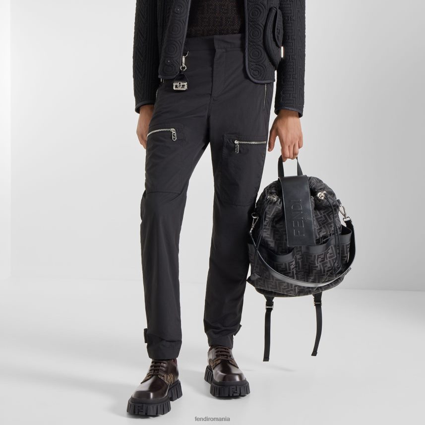 farmec de mătase negru Fendi bărbați accesorii 86084L2468