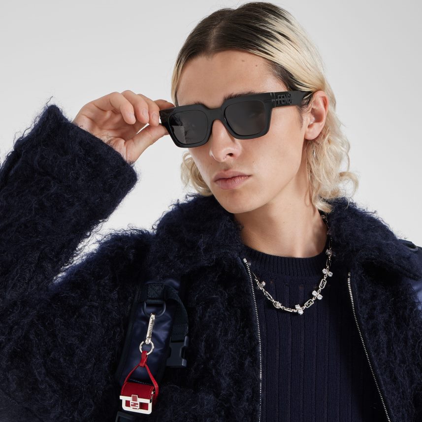 farmec de mătase roșu Fendi bărbați accesorii 86084L2461