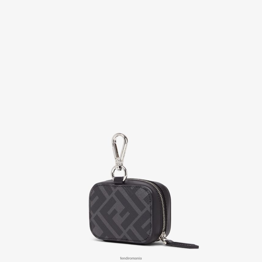 husa din piele negru Fendi bărbați accesorii 86084L2497