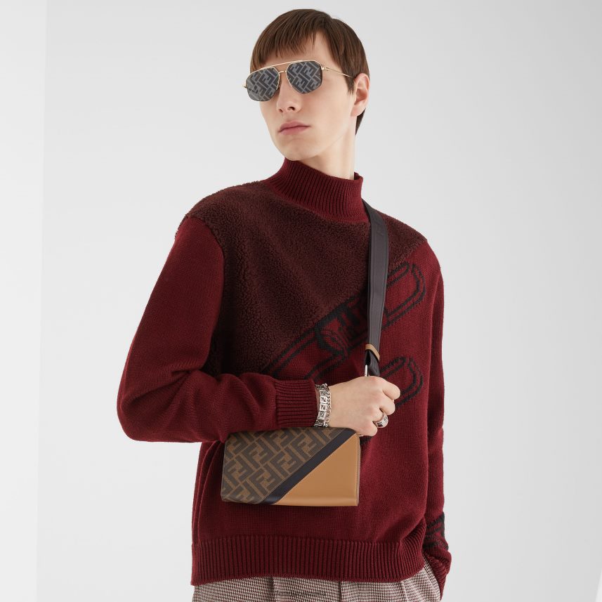 ochelari de soare de călătorie aur Fendi bărbați accesorii 86084L2372