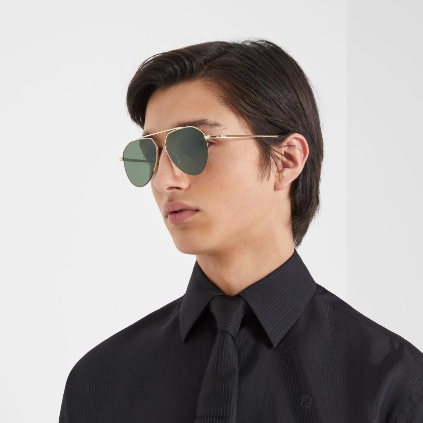 ochelari de soare de călătorie aur Fendi bărbați accesorii 86084L2568