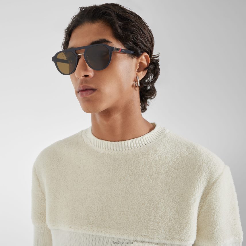 ochelari de soare diagonali albastru Fendi bărbați accesorii 86084L2472