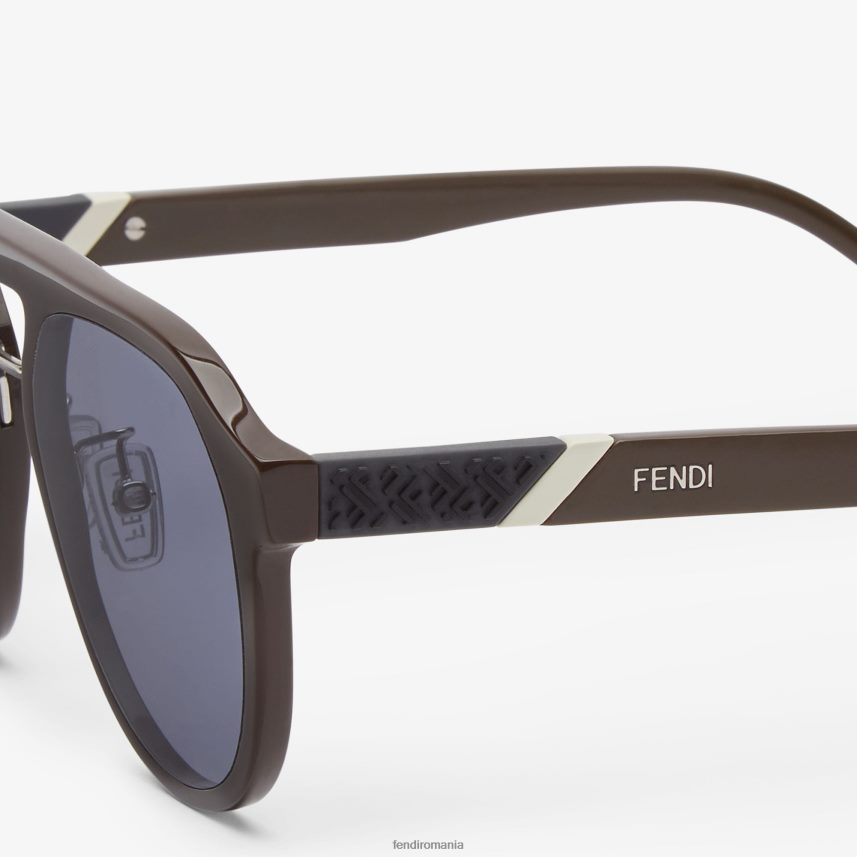 ochelari de soare diagonali maro Fendi bărbați accesorii 86084L2470