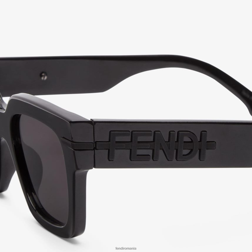 ochelari de soare din acetat grafic negru Fendi bărbați accesorii 86084L2389