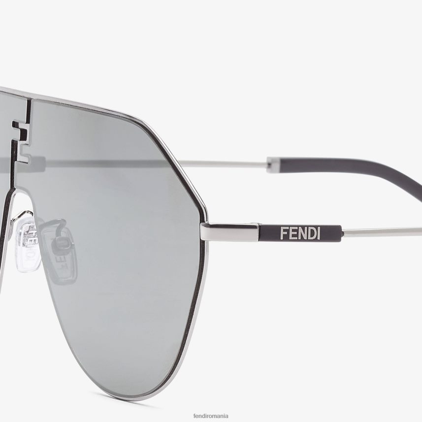 ochelari de soare din metal ruteniu cu lentile de oglinda Modă Fendi bărbați accesorii 86084L2399