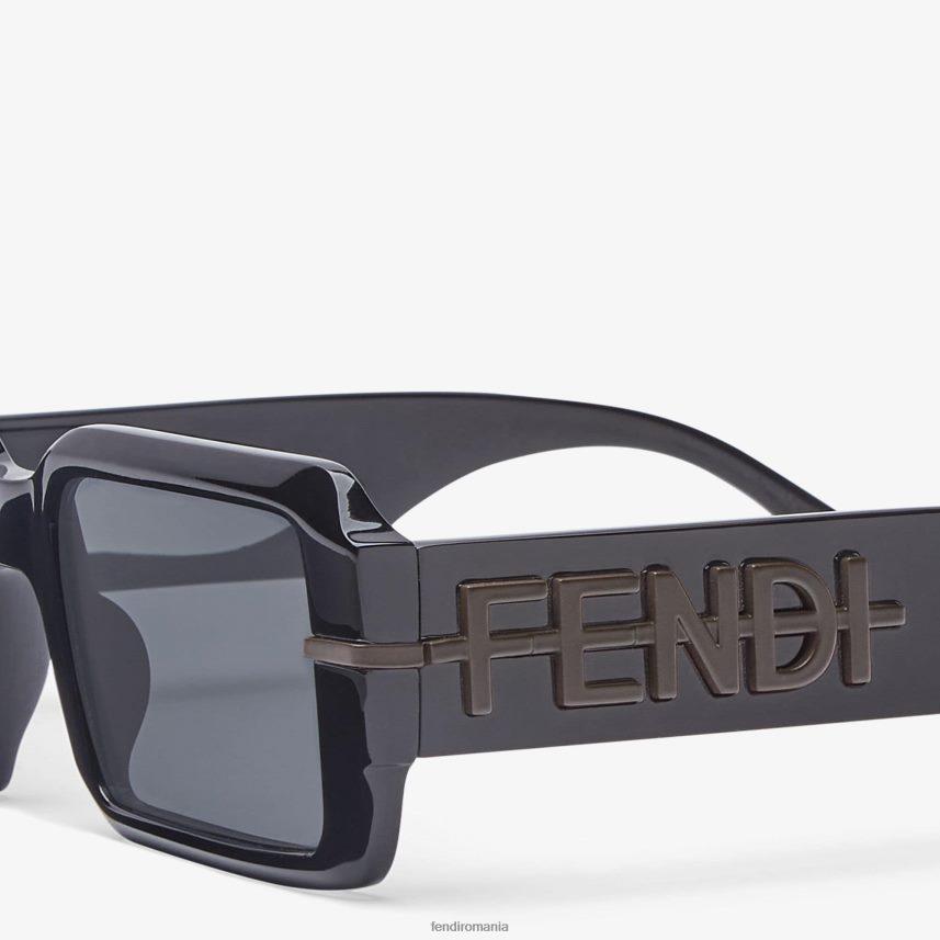 ochelari de soare grafici negru Fendi bărbați accesorii 86084L2484