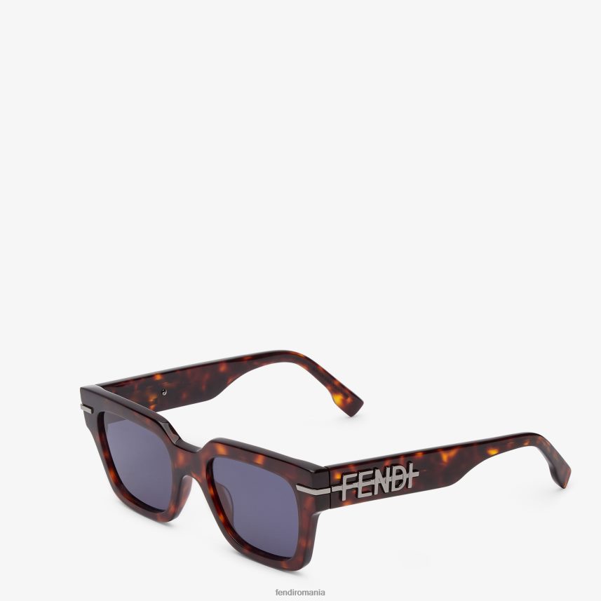 ochelari de soare havana din acetat maro Fendi bărbați accesorii 86084L2460