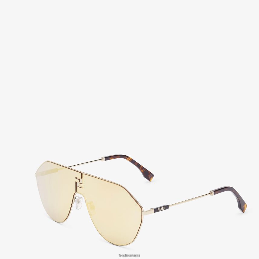 ochelari de soare metalici cu lentile si efect ultra-oglinda Modă Fendi bărbați accesorii 86084L2409