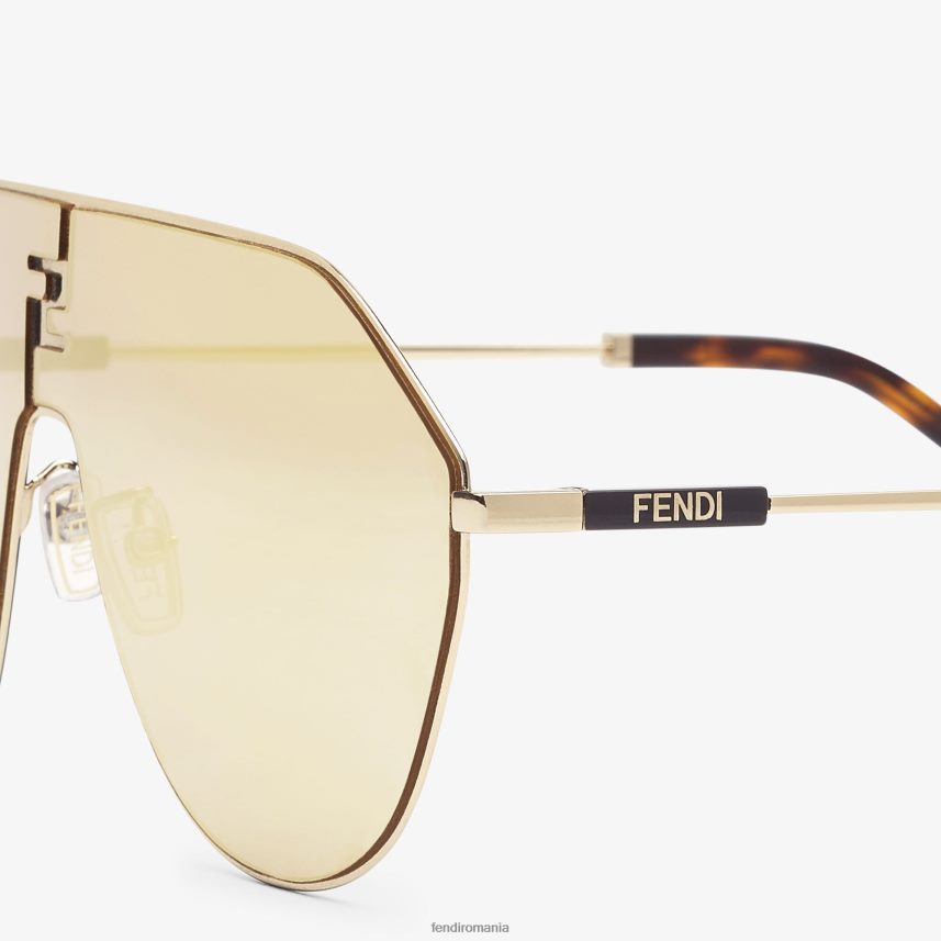 ochelari de soare metalici cu lentile si efect ultra-oglinda Modă Fendi bărbați accesorii 86084L2409