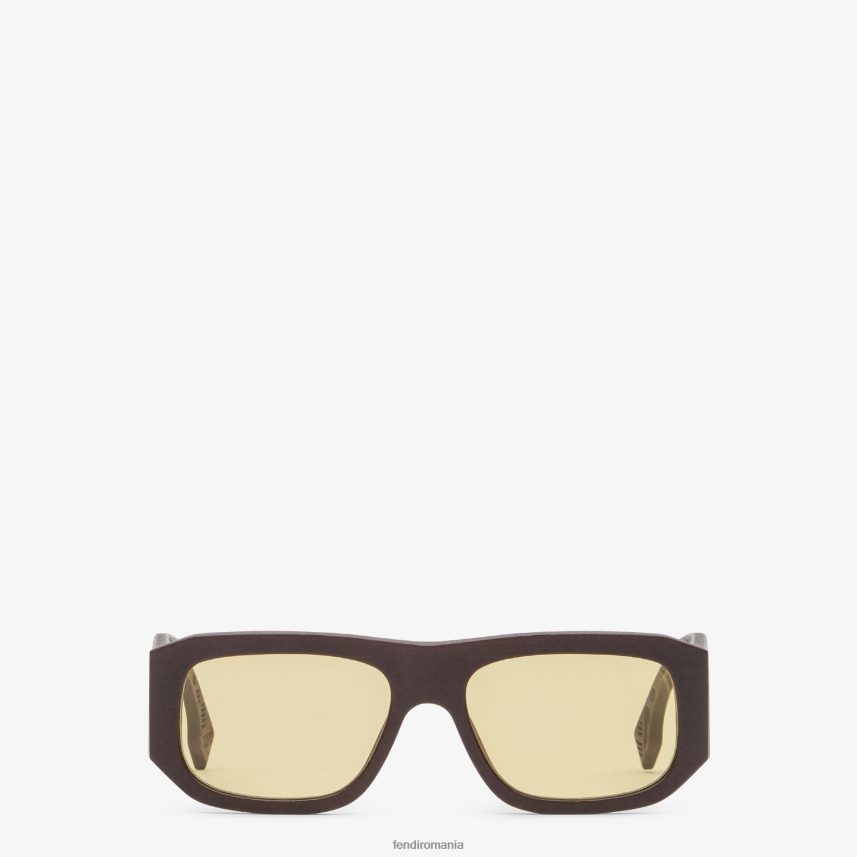 ochelari de soare umbra din acetat maro Fendi bărbați accesorii 86084L2550