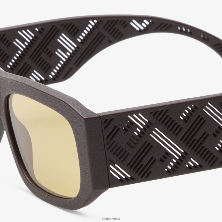 ochelari de soare umbra din acetat maro Fendi bărbați accesorii 86084L2550