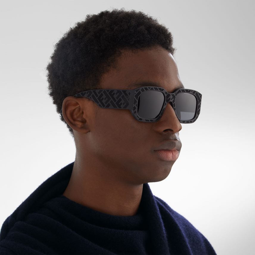 ochelari de soare umbra din acetat negru Fendi bărbați accesorii 86084L2352