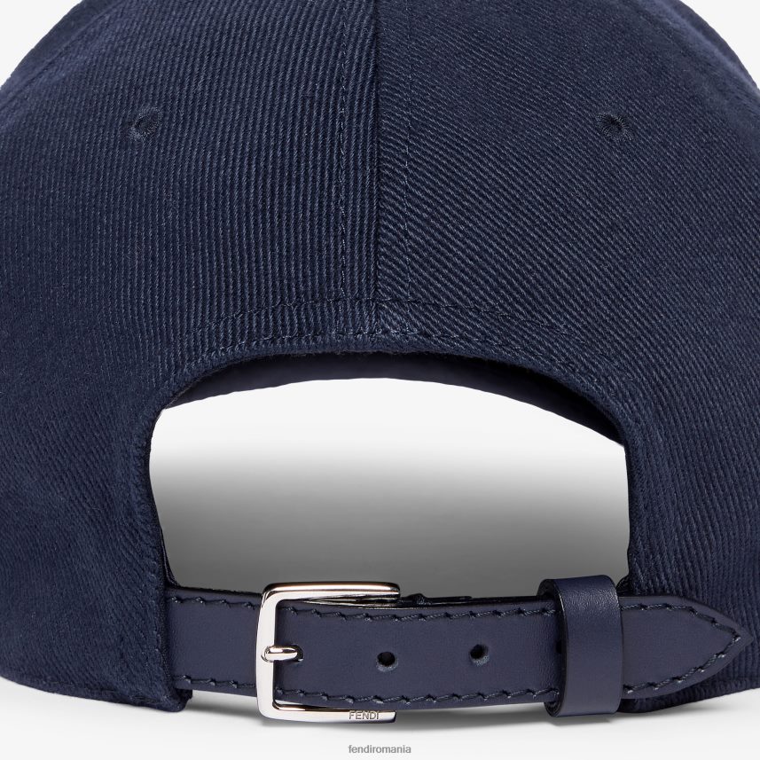 șapcă de baseball din bumbac albastru Fendi bărbați accesorii 86084L2322
