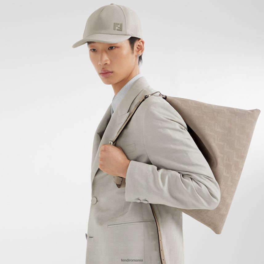 șapcă de baseball din bumbac porumbel gri Fendi bărbați accesorii 86084L2323