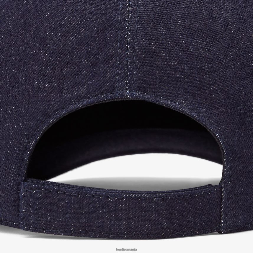 șapcă de baseball din denim albastru Fendi bărbați accesorii 86084L2510