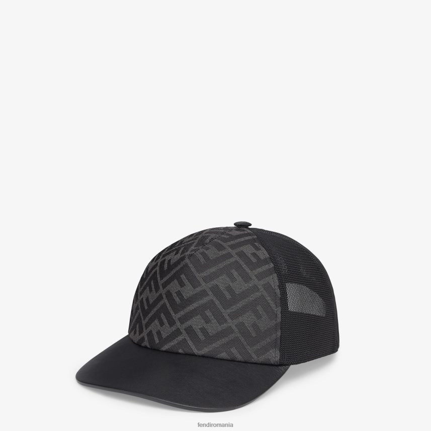 șapcă de baseball din material textil gri Fendi bărbați accesorii 86084L2390