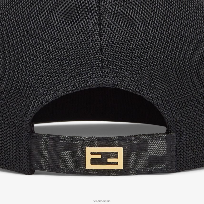 șapcă de baseball din material textil gri Fendi bărbați accesorii 86084L2390