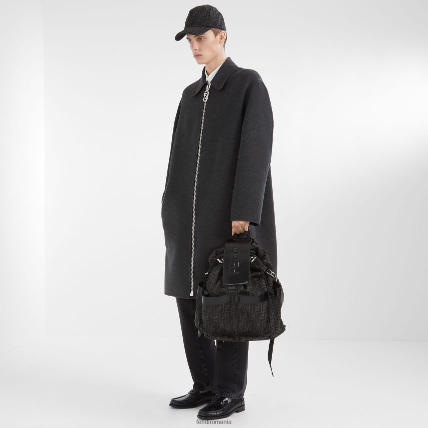 șapcă de baseball din material textil negru Fendi bărbați accesorii 86084L2326