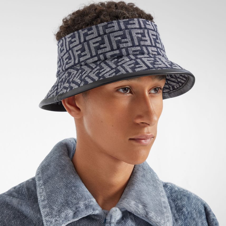 ff vizor denim albastru Fendi bărbați accesorii 86084L2406