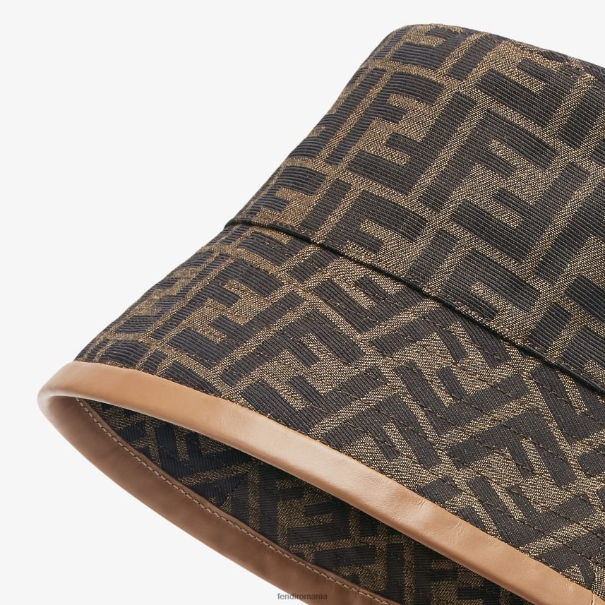 pălărie de găleată din material textil maro Fendi bărbați accesorii 86084L2350