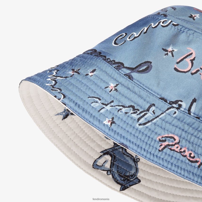 pălărie de mătase multicolor Fendi bărbați accesorii 86084L2401