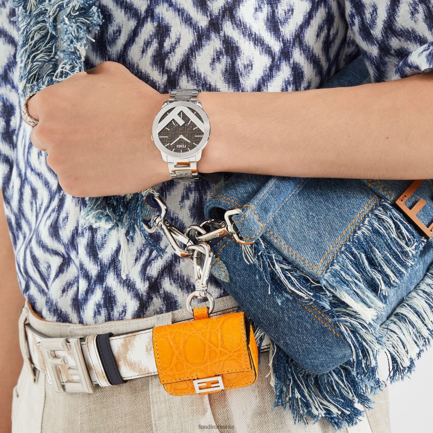 41mm - ceas rotund cu logo Modă Fendi bărbați accesorii 86084L2450