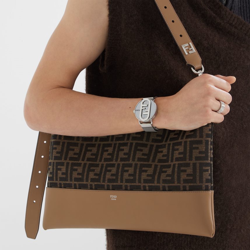 42 mm - ceas rotund cu sigla o\'lock aur Fendi bărbați accesorii 86084L2345