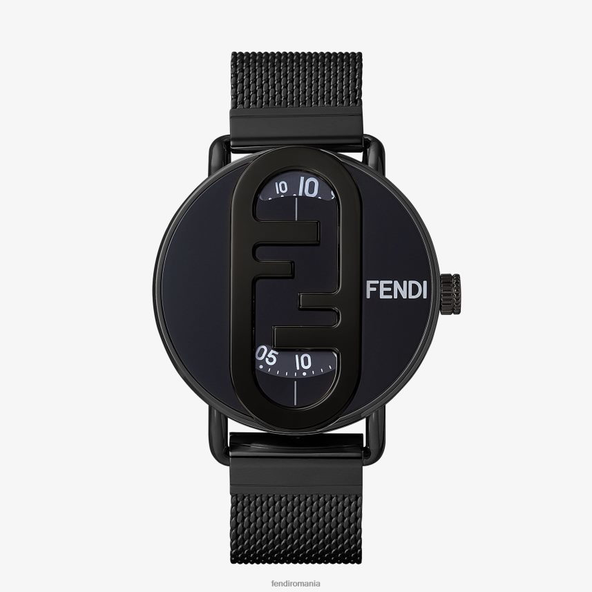 42 mm - ceas rotund cu sigla o'lock negru Fendi bărbați accesorii 86084L2360