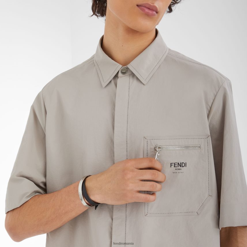 brățară de piele negru Fendi bărbați Bijuterii 86084L2694