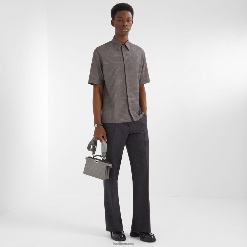 brățară din material textil gri Fendi bărbați Bijuterii 86084L2699